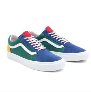 Vans Green and Blue Shoes with Comfortable Fit and Durable Design